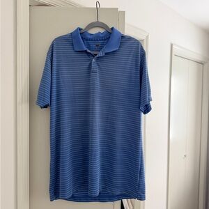 Men's Blue Striped Nike Golf Polo